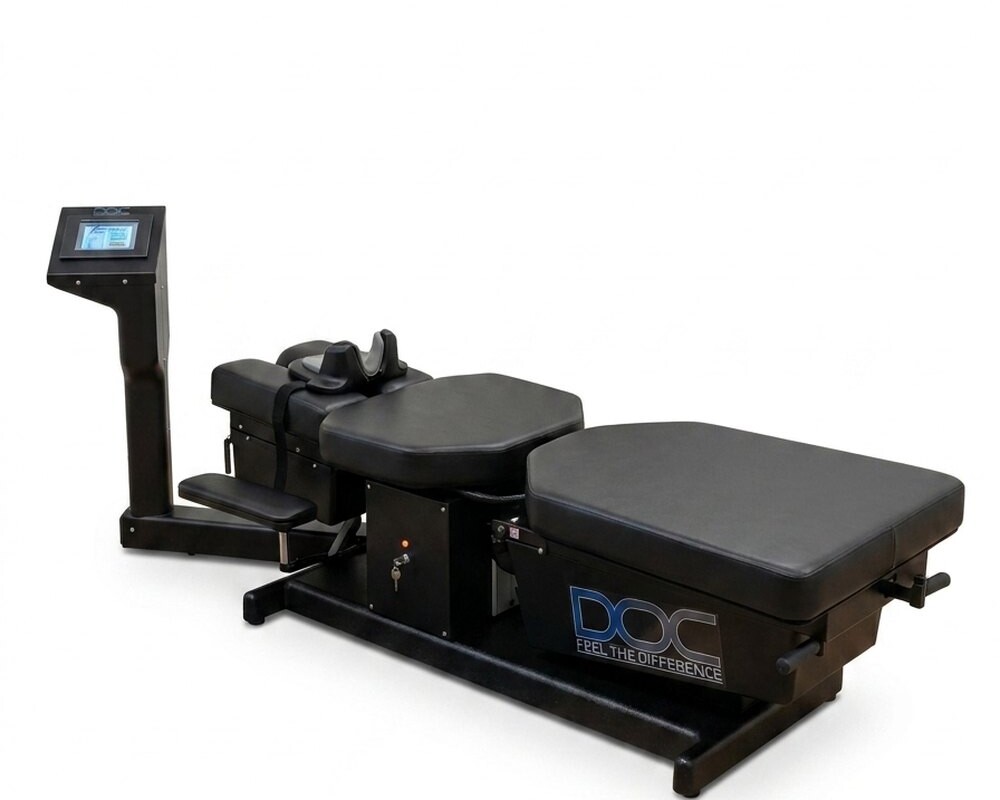 State-of-the-art spinal decompression table at The Chiro Lab